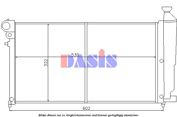 AKS DASIS radiatorius, variklio aušinimas 160077N